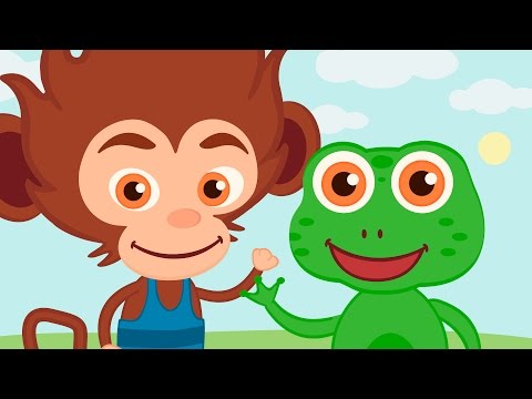 5 MACAQUINHOS é músicas educativas de números e vogais ♫ HD