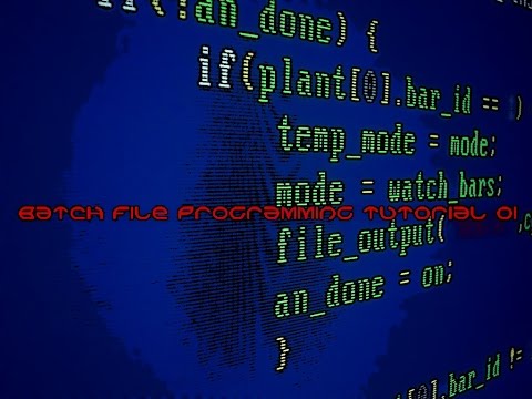 Batch File Programming Tutorial 1