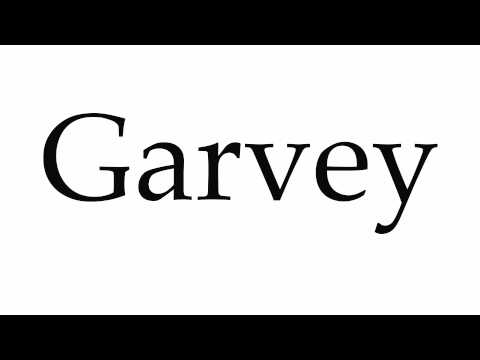 How to Pronounce Garvey