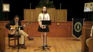 Flannery &#39;13 performs &quot;Wysteria,&quot; by Dan Fogelberg