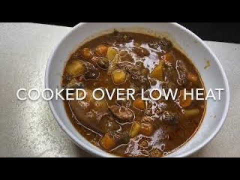 Beef Stew Cooked With Red Wine