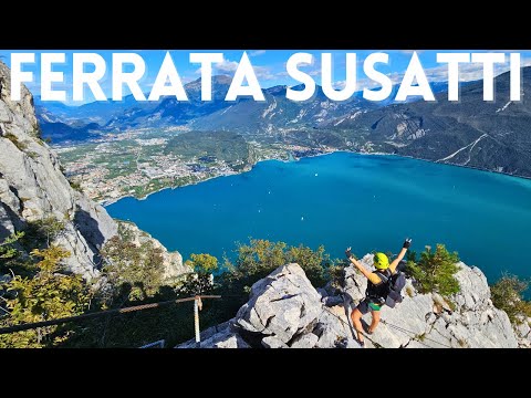 VIA FERRATA SUSATTI TO CIMA CAPI! 🧗OVERLOOKING LAKE GARDA!