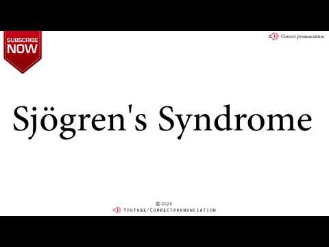 How to Say Sjögren's Syndrome- Pronounce it right! #correctpronunciation
