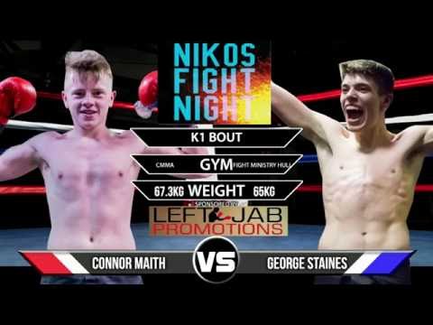 TEEN K1 FIGHTERS - CONNOR MAITH VS GEORGE STAINES - NIKO FIGHT NIGHT