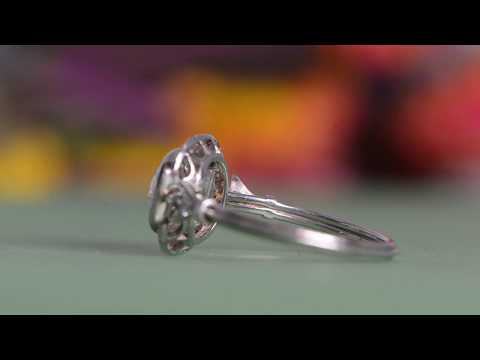 1.93-Carat Diamond Engagement Ring with Diamond Halo