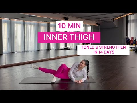 10 MIN INNER THIGH | Slim Thighs in 14 Days! No Equipment, For Beginners & Advanced
