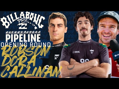 Dora, Callinan, Robson | Billabong Pro Pipeline - Opening Round Heat Replay