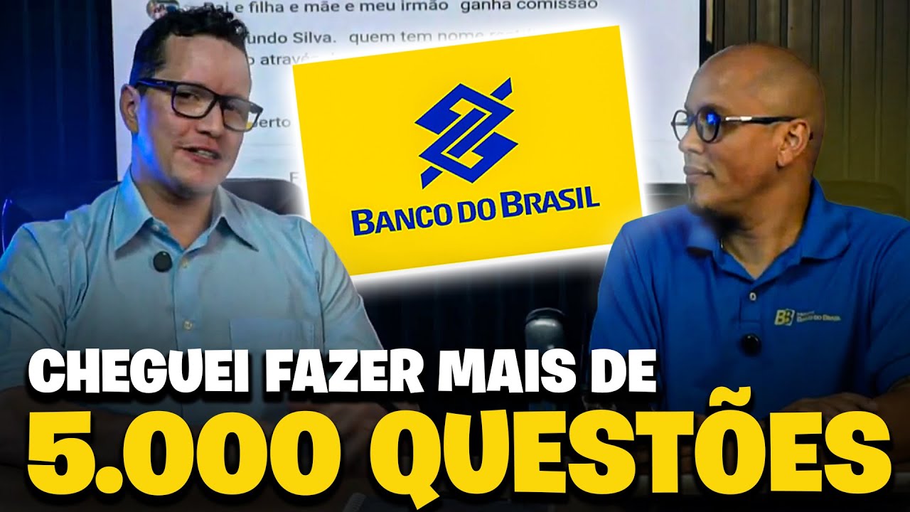 ESCRITURÁRIO REVELA COMO ESTUDOU PARA O CONCURSO BANCO DO BRASIL