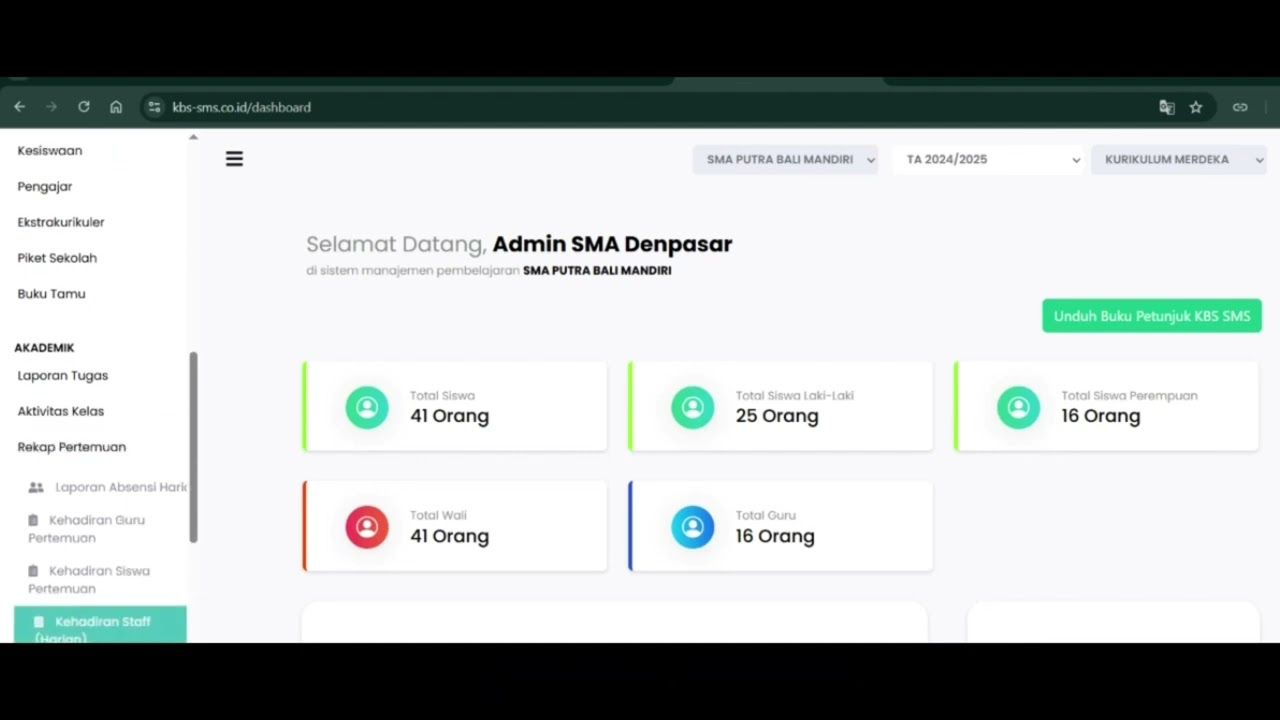 Kehadiran Staff Harian