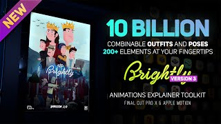 389877Animation Explainer Toolkits Brightly v3 for FCPX