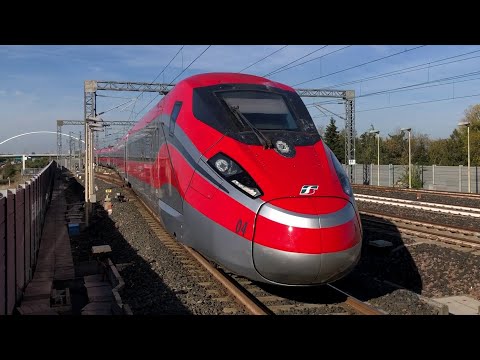 FRECCIAROSSA E ITALO IN ARRIVO E PARTENZA a Reggio Emilia AV Mediopadana!