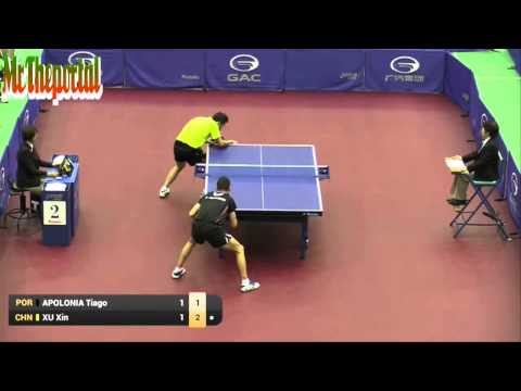 Table Tennis Japan Open 2015   Xu Xin Vs Tiago Apolonia | table tennis tricks