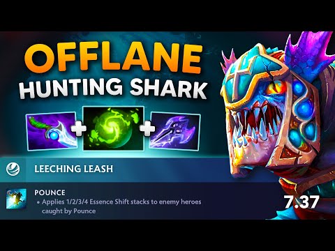 ATF SLARK Offlane - Patch 7.37 | Full Gameplay Dota Class