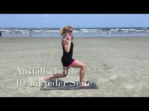 HIT Workout für Fortgeschrittene  -  Strand workout - ohne Geräte - Bodyweight