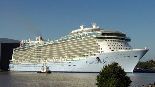 preview picture of video 'Quantum of the Seas Float Out at Meyer Werft'