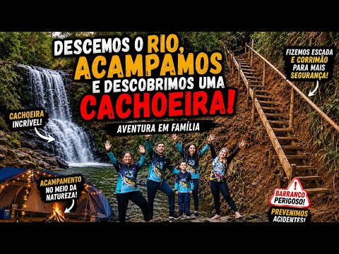 🎣 DESCEMOS O RIO E ACAMPAMOS NO MEIO DA MATA! 😱🏕️ | AVENTURA EM FAMÍLIA em Nova Brasilândia- RO