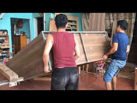 making industrial wooden wardrobe
