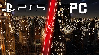 Matrix Awakens PS5 vs PC - Direct Comparison! Attention to Detail & Graphics! 4K