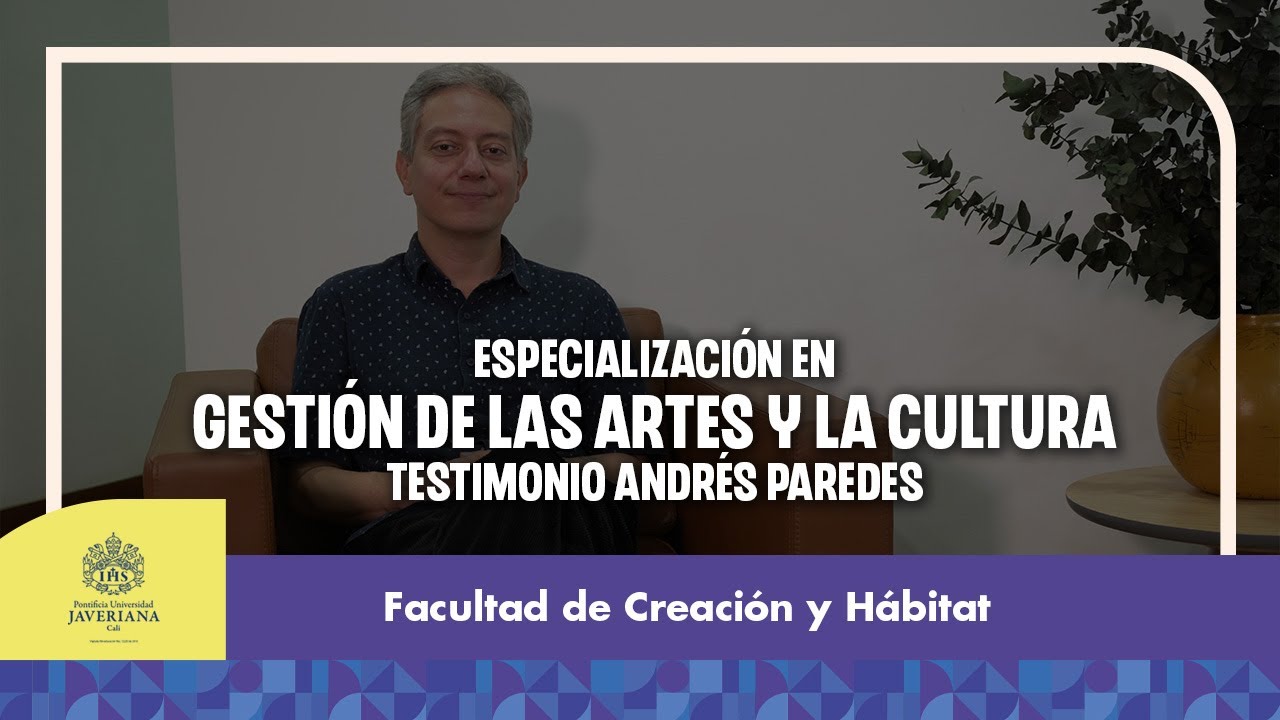 Nuestro egresado de la Especialización en Gestión de las Artes y la Cultura de la Javeriana Cali, comparte cómo este programa le permitió darle soporte académico a su experiencia, comprender a fondo el papel de las políticas públicas culturales y proyectar sus ideas con mayor claridad y eficacia.