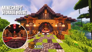 Minecraft Tutorial | How to Build A Large Storage House