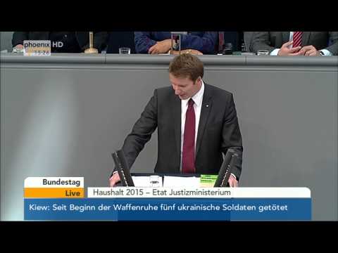Bundestag: Debatte über Etat des Justizministeriums am 09.09.2014
