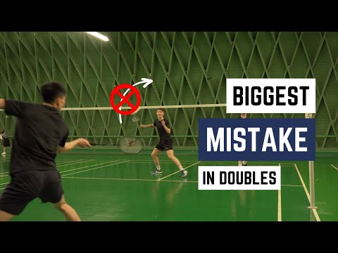 Tactics in double - DO NOT play this shot | Basic Feather | Badminton tutorial