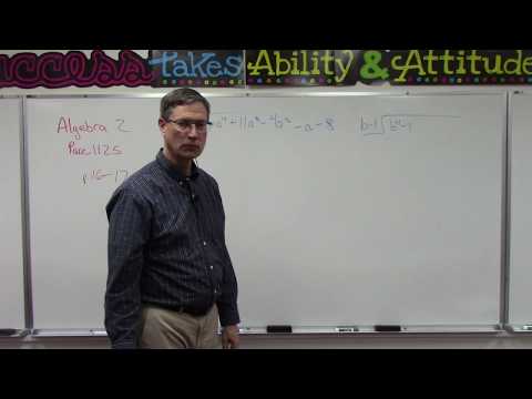 Algebra 2 1125 p. 16-17