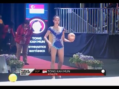 Tong Kah Mun (Singapore) - Ball Individual All Around Rhythmic Gymnastics | Sea Games 2017