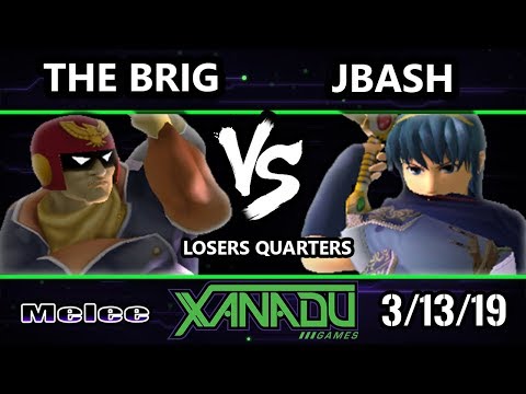 S@X 293 SSBM - The Brig (Captain Falcon)  Vs. JBash (Marth) - Smash Melee Losers Quarters