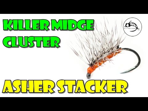 Fly Tying Tutorial: Killer Midge Cluster: Asher Stacker by Fly Fish Food