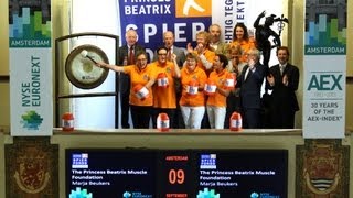 Gong geeft startsein voor de spierweek van het Prinses Beatrix Spierfonds