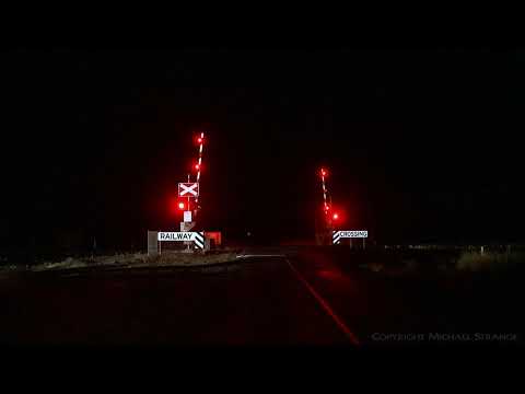 5MA5 Freight Train At A Railway Level Crossing (7/3/2019) - PoathTV Australian Railroads