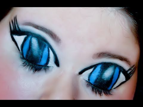 Halloween Makeup: ANIME CARTOON EYES (Video Demonstration) - Musely