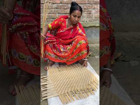 Amazing Skill! Grandpa Makes a Bamboo Sieve #foryouシviral #reelsviralシfb