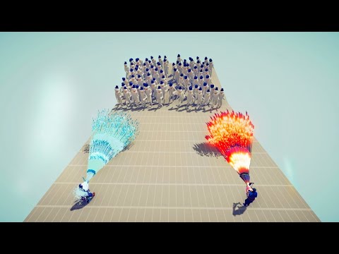 100x SNOWMAN vs EVERY GOD DUO - Totally Accurate Battle Simulator TABS