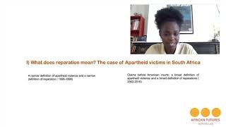 What do we mean by reparations?