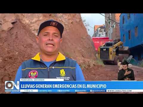Santander en alerta: crimen, disturbios y fuertes lluvias afectan varios municipios