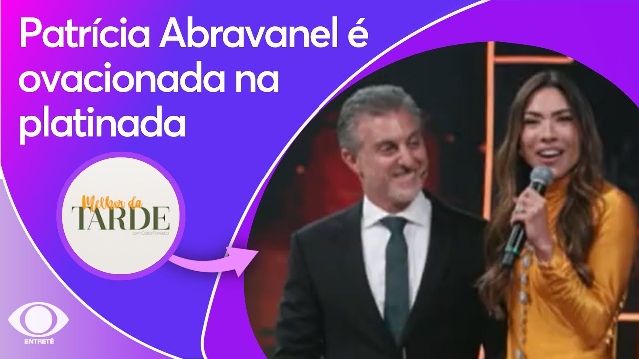 MOMENTO HISTÓRICO! Patricia Abravanel é ovacionada ao chegar na platinada | Melhor da Tarde