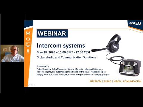 AEQ Webinar - Intercom Systems