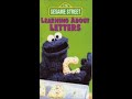My Sesame Street Home Video Learning About Letters Sony Wonder Version