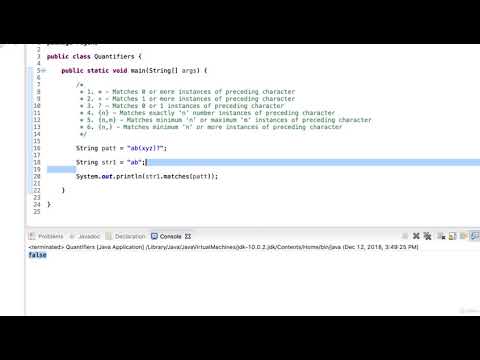 Regex Quantifiers In Java