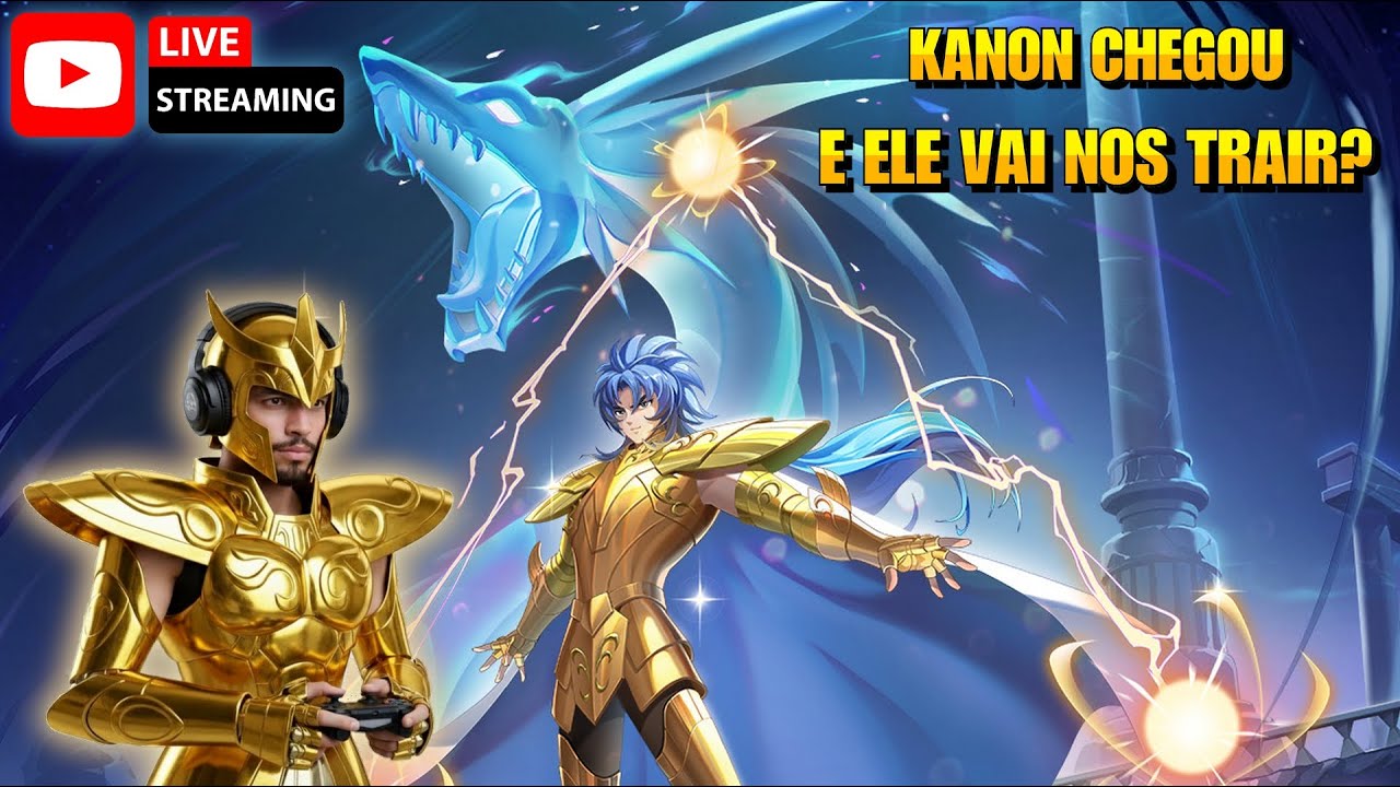 Saint Seiya EX AO VIVO! O TRIÂNGULO DE OURO CHEGOU! 🌊 KANON DE DRAGÃO MARINHO SSR: Vale a Pena?