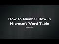 How to Add Another Row in Microsoft Word