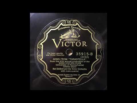 Nat Shilkret "Gems From Tarantella" 1928 Medley Fox Trot Roaring 20s Dance Band 78 RPM