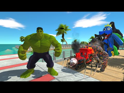 Hulk vs Heisei Godzilla OASIS DEATH RUN - Animal Revolt Battle Simulator