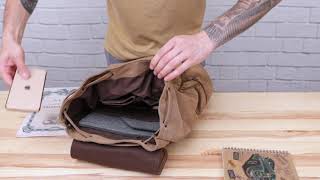 Рюкзак туристический текстильный унисекс 20610 Vintage коричневый