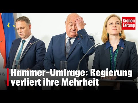 Hammer-Umfrage: Regierung verliert ihre Mehrheit I krone.tv NEWS