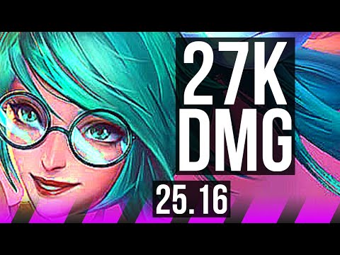 SONA & Yunara vs SORAKA & Sivir (SUP) | 6k comeback, 27k DMG, 9/3/30 | NA Challenger | 25.16