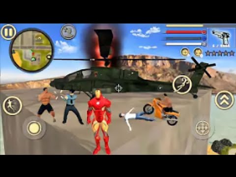 Iron Man Vegas Crime City Simulator #5 - Military Tank Ride - Android Gameplay.