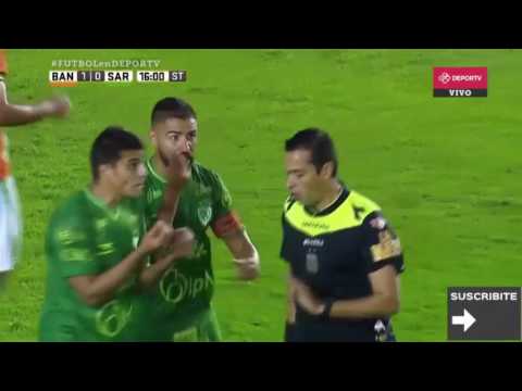 Banfield vs Sarmiento de Junín 2 0 Primera División 2017   todos los goles resumen